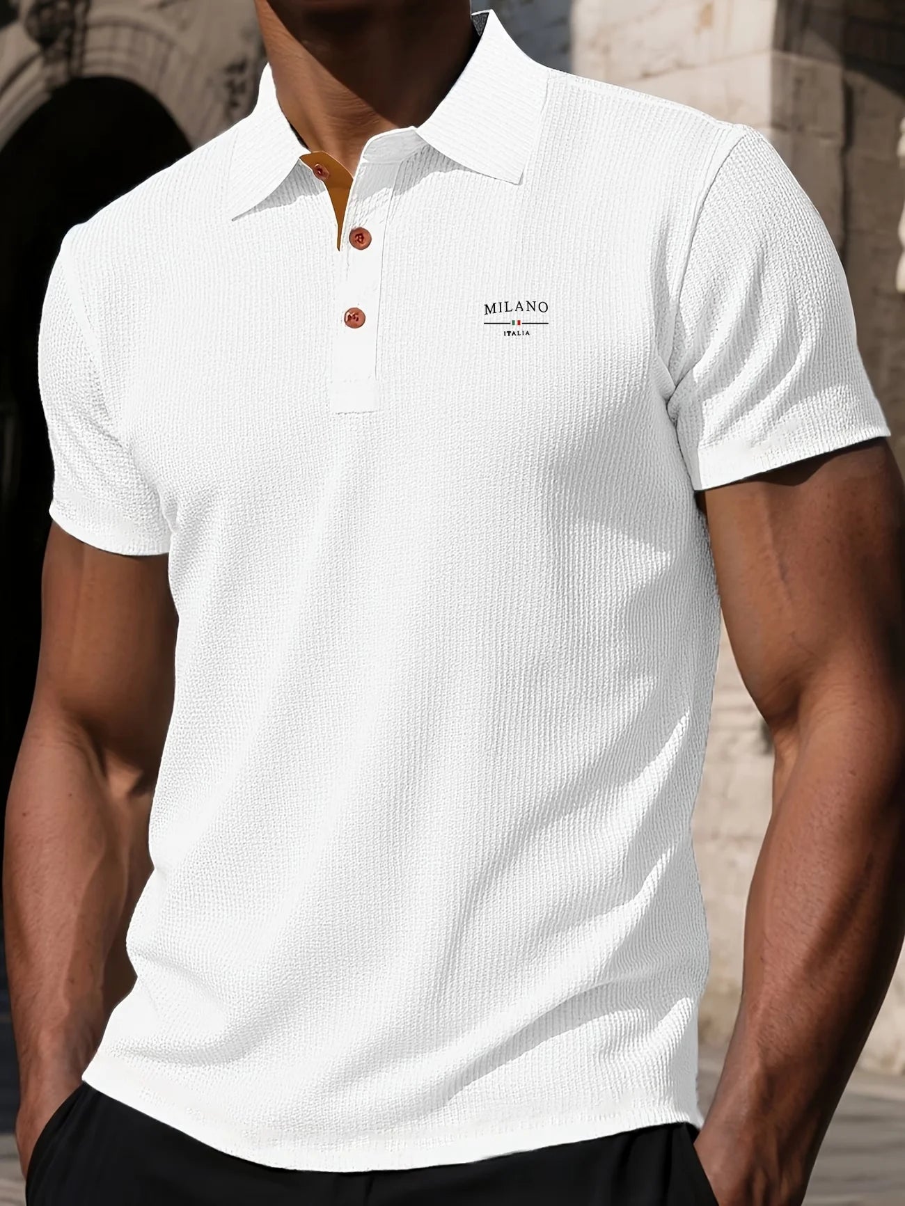 Polo Uomo Casual Elegante Estiva