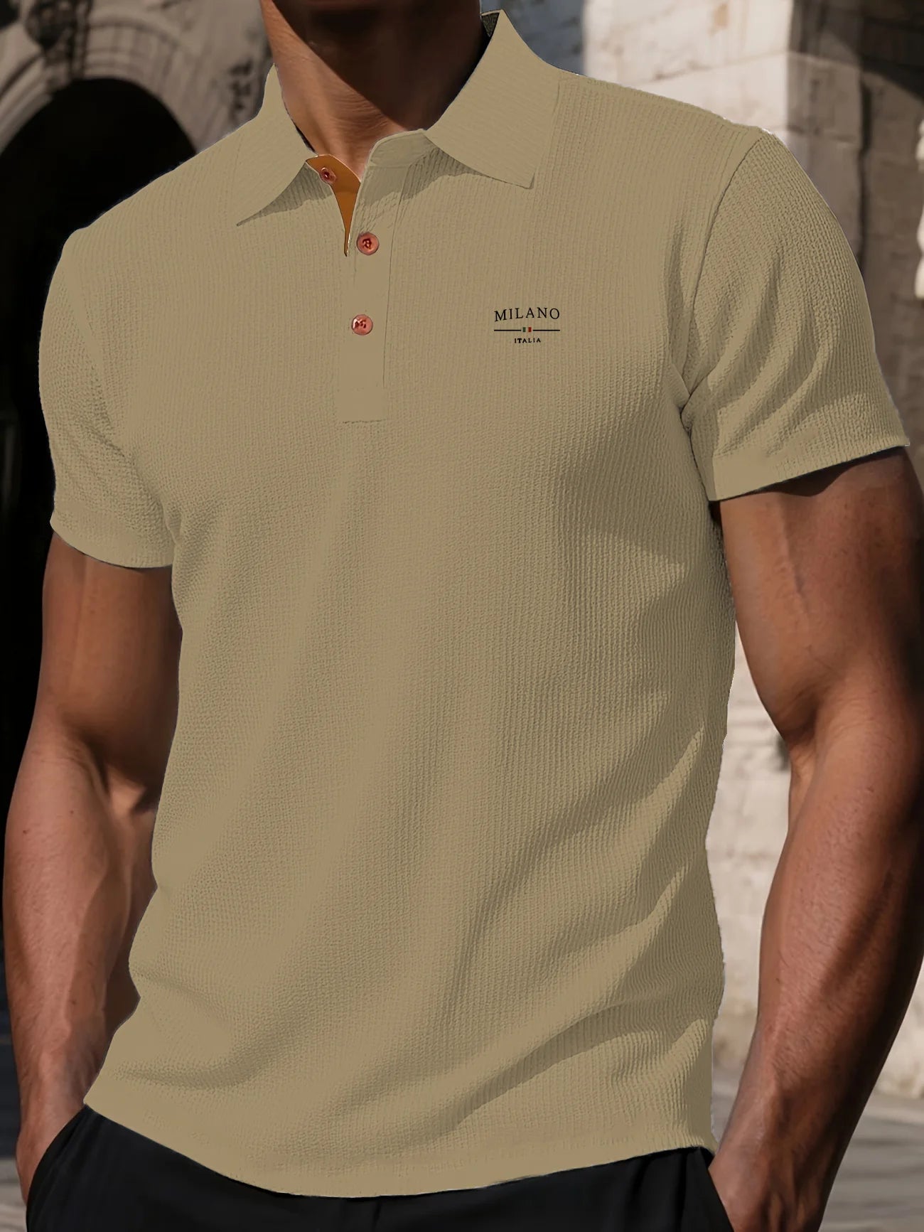 Polo Uomo Casual Elegante Estiva