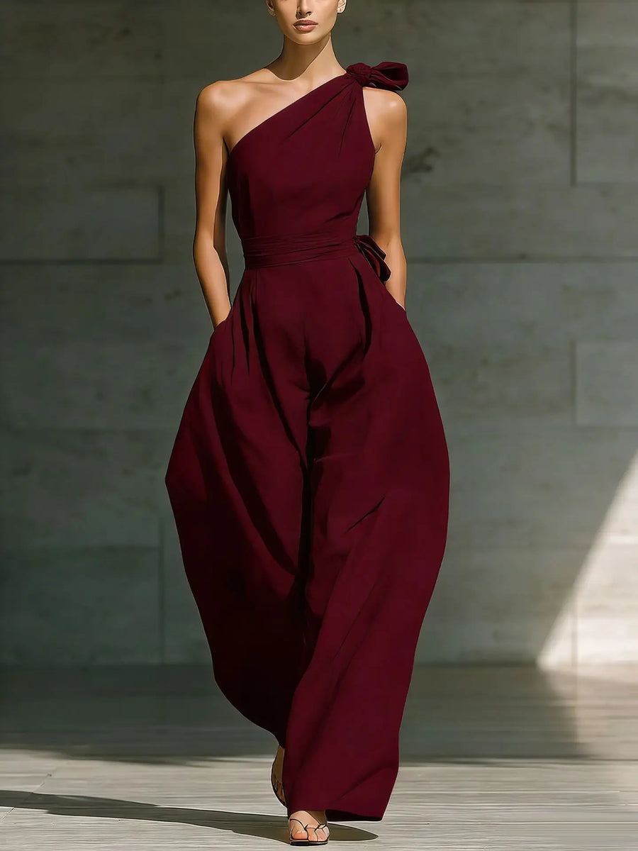 Tuta Elegante Senza Maniche da Donna