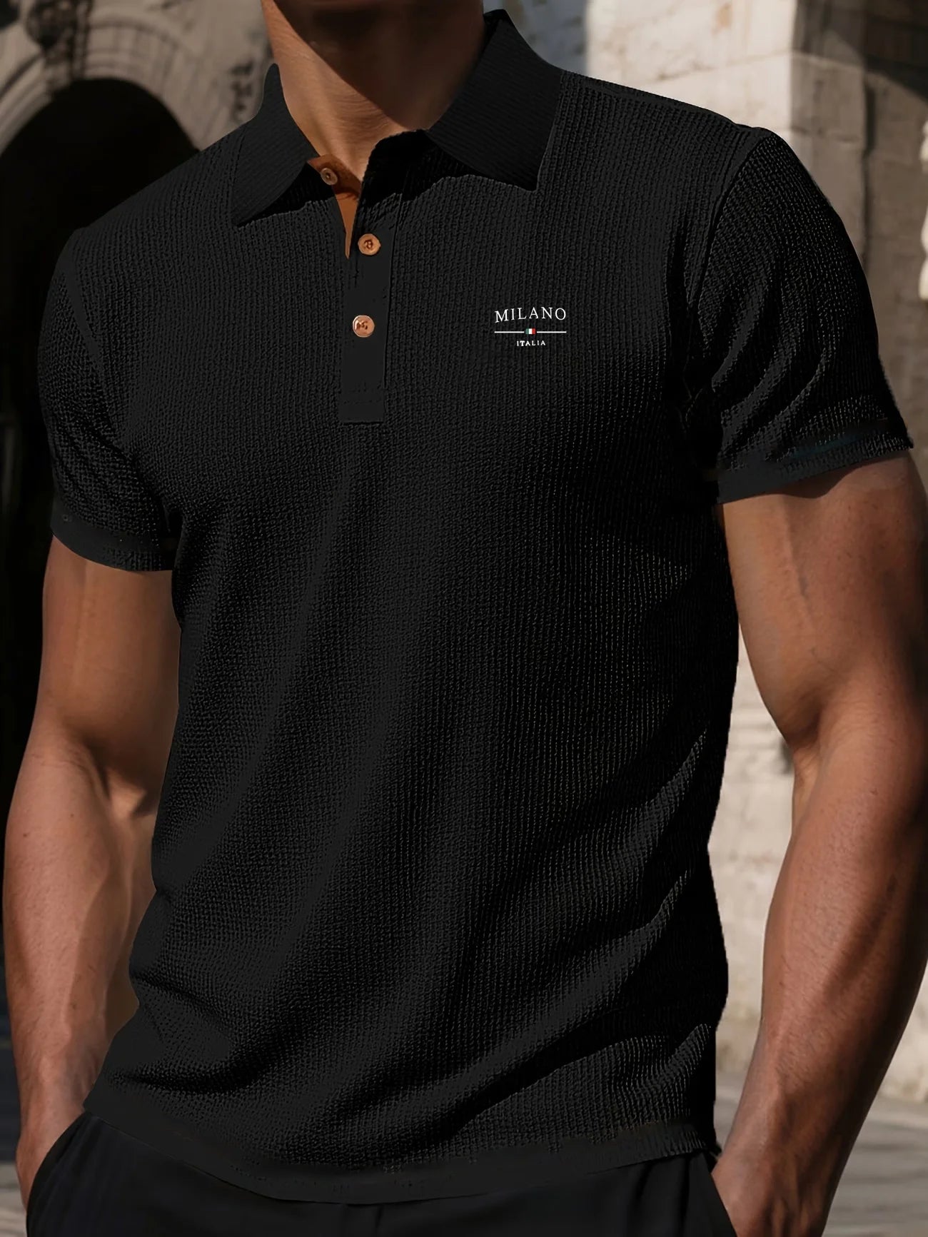 Polo Uomo Casual Elegante Estiva